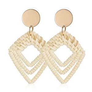 Summer Wicker/Rattan Earrings - NEW
